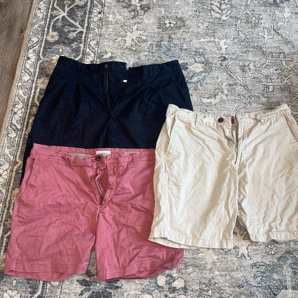 Goodfellow & Co Men's Shorts - Navy, Pink, and Beige 4Pack